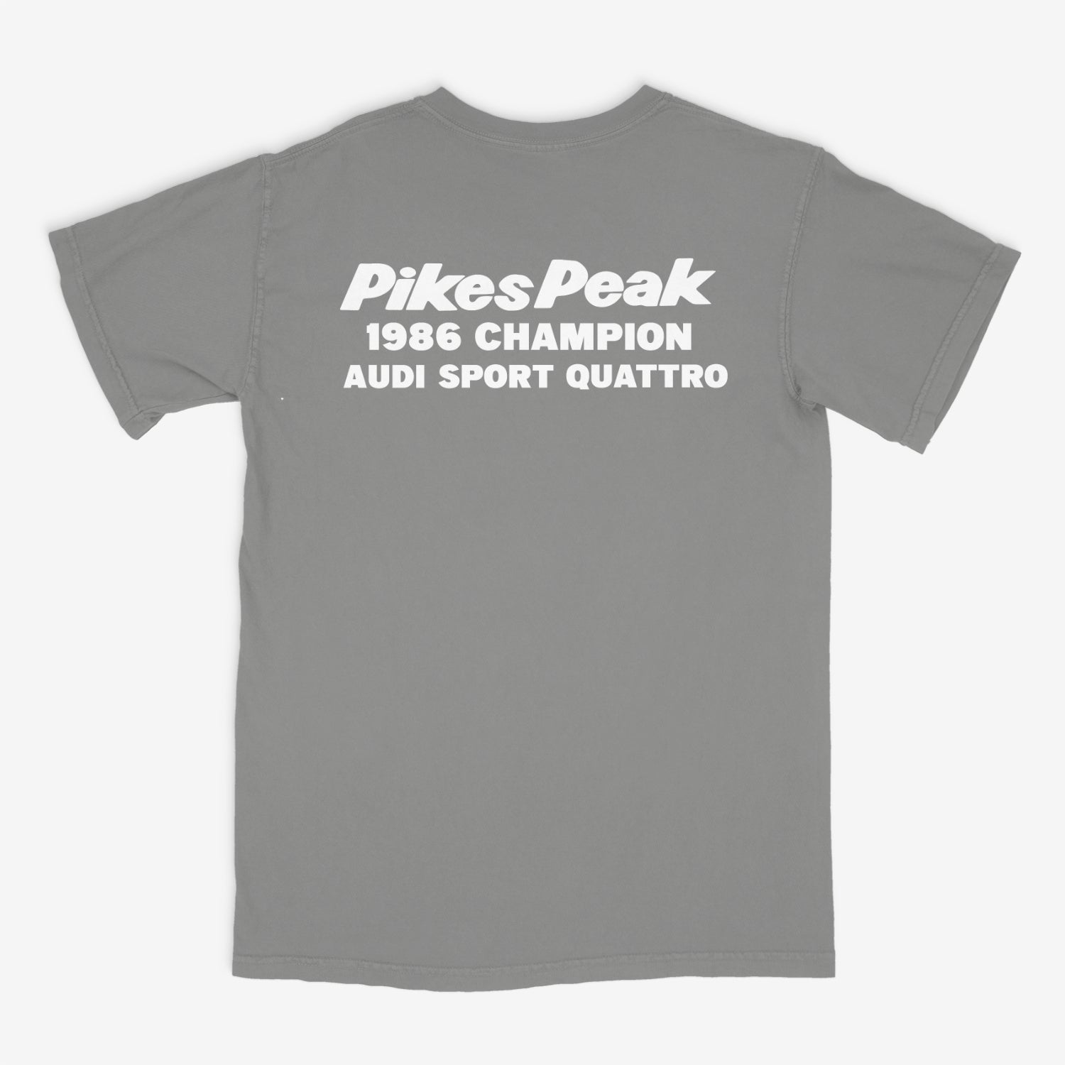 Audi Quattro / Audi Sport Racing S1 Pikes Peak 1986 Championship Retro T Shirt